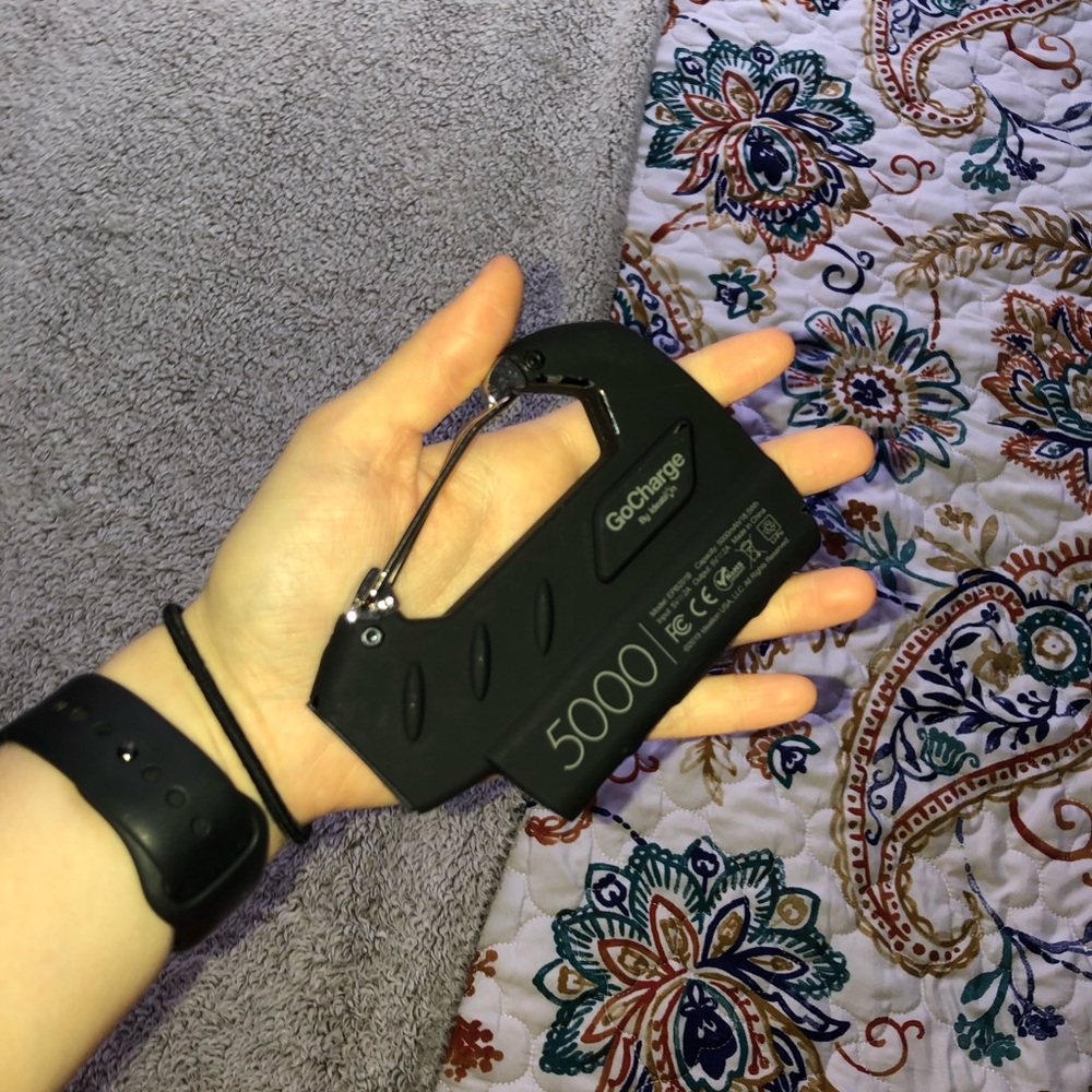 Portable charger with charger